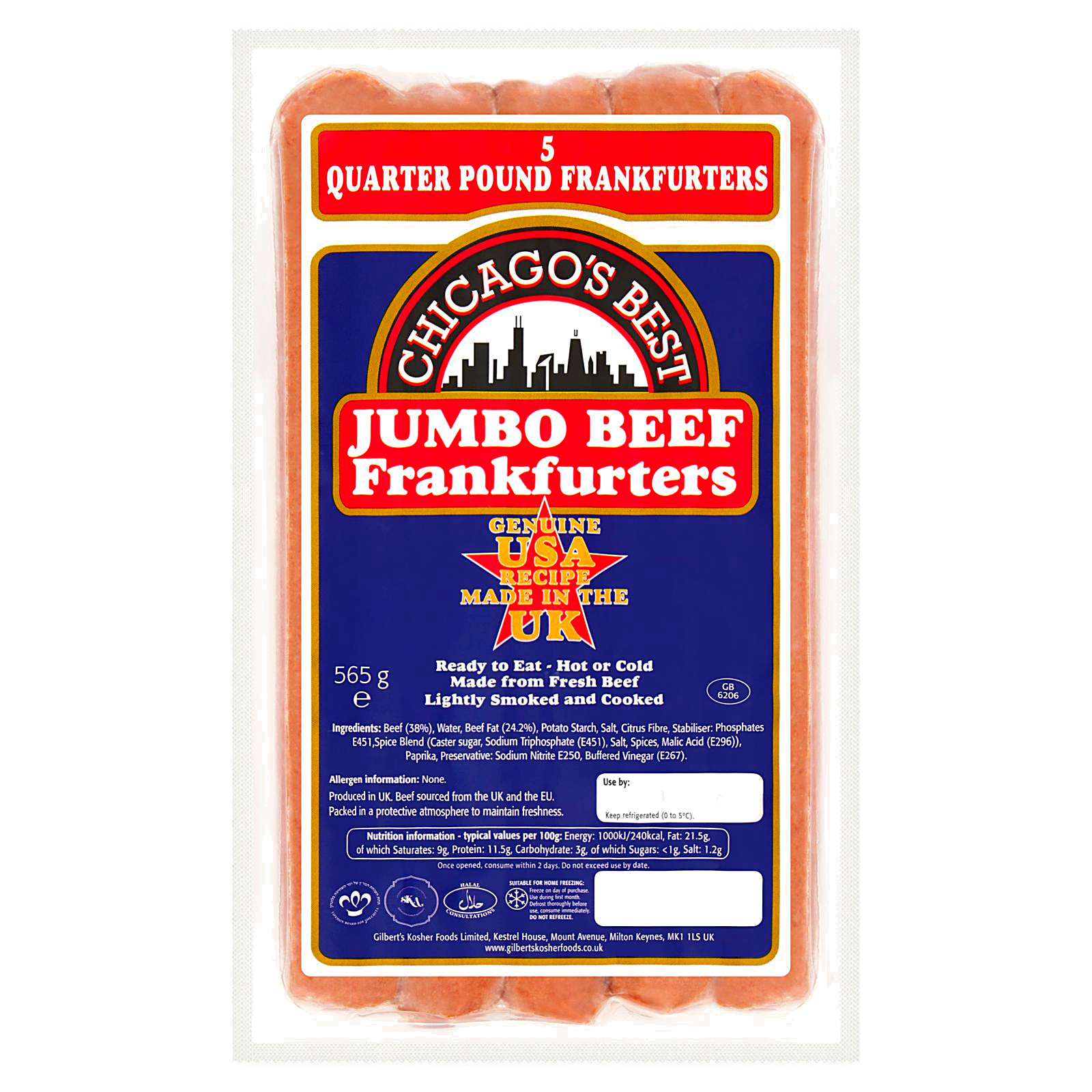 Jumbo Beef Frankfurters