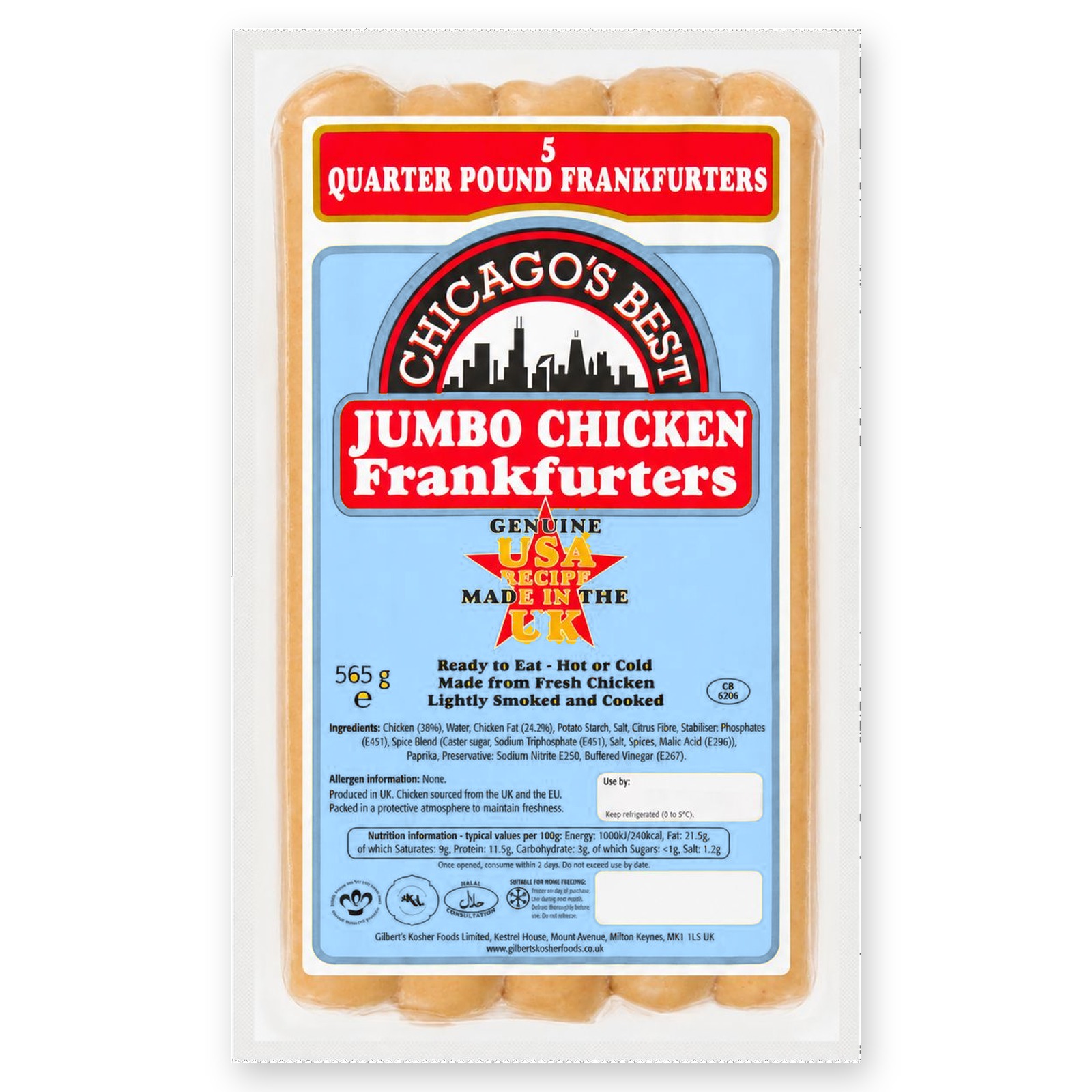 Jumbo Chicken Frankfurters